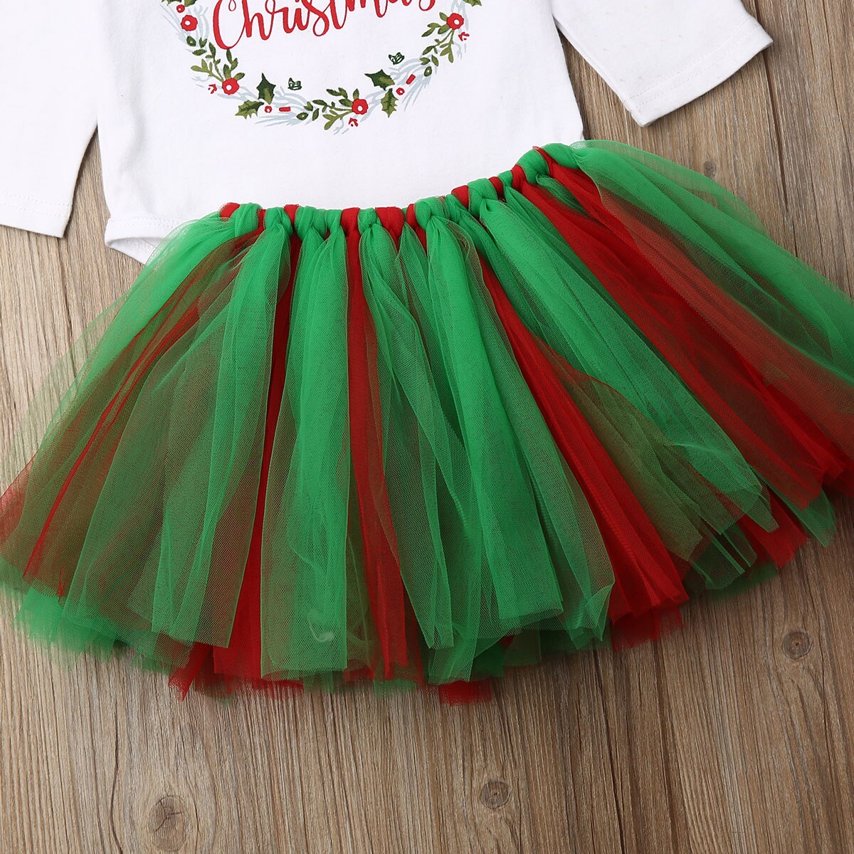 3Pcs  Newborn Kids Baby Girl Xmas Outfits Clothes