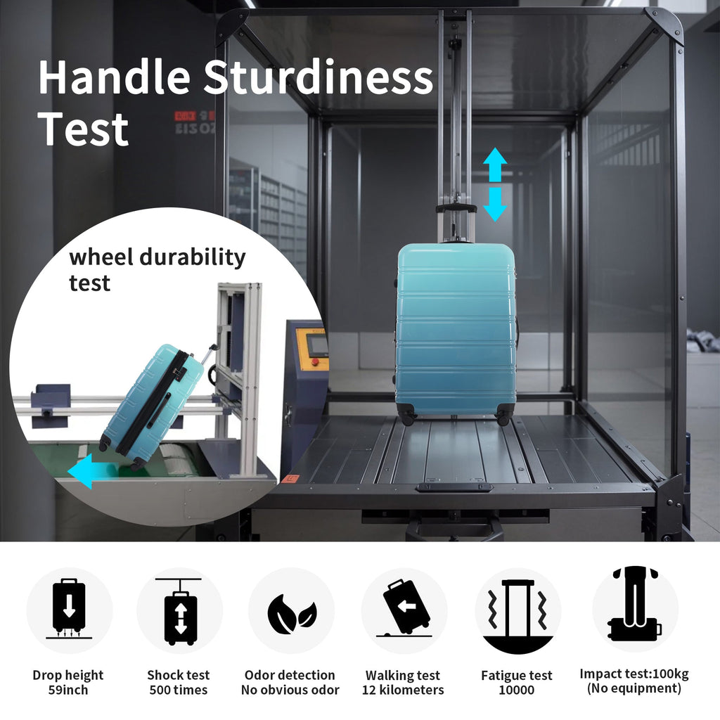 3-Piece PC Hardshell Luggage Set with TSA Lock, Spinner Wheels,