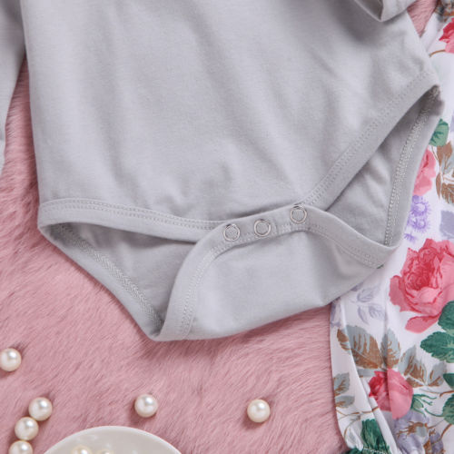 3pcs Baby Clothes Newborn Kids Baby Girl Bodysuit
