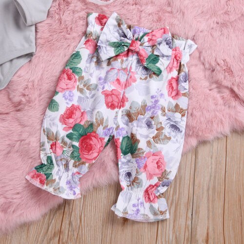 3pcs Baby Clothes Newborn Kids Baby Girl Bodysuit