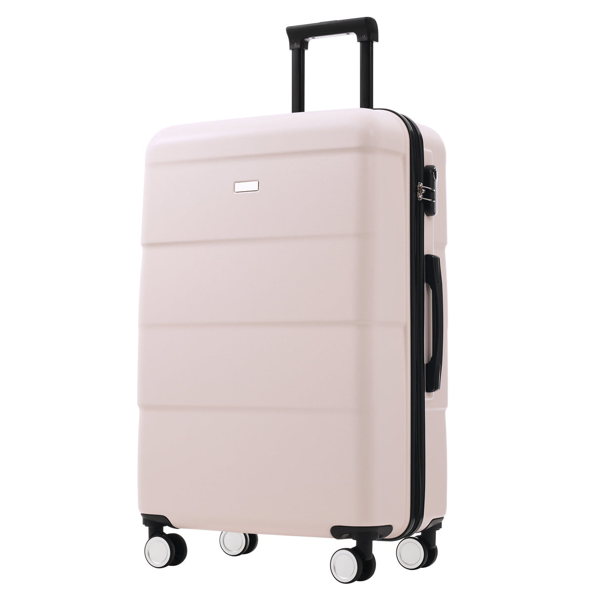 3-Piece ABS Hardshell Luggage Set with Password Lock, Spinner Wheels