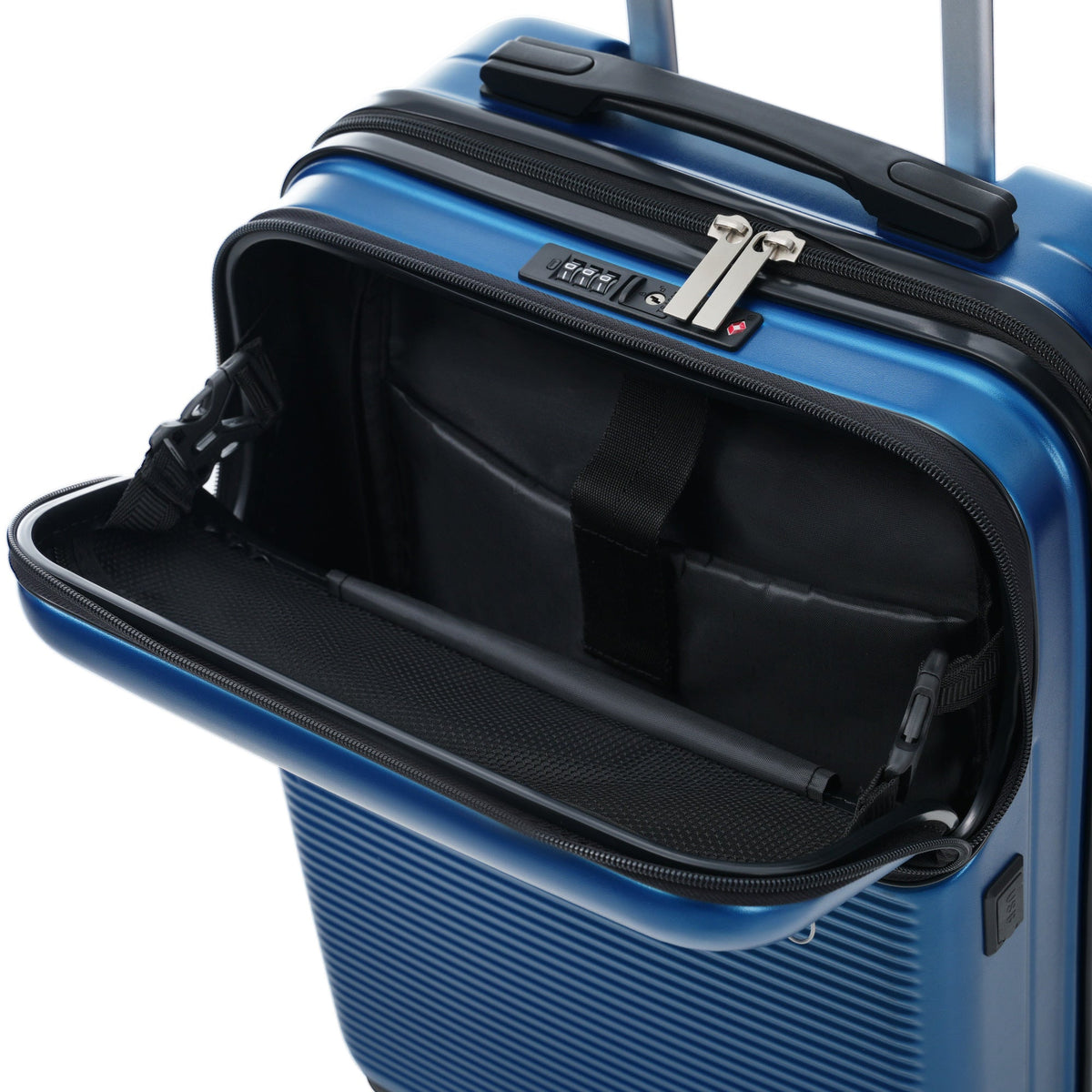 5-Piece ABS Hardshell Luggage Set with Half-Opening Cases and Double