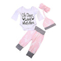 4PCS Toddler Kids Baby Girl Clothes Set Tops T