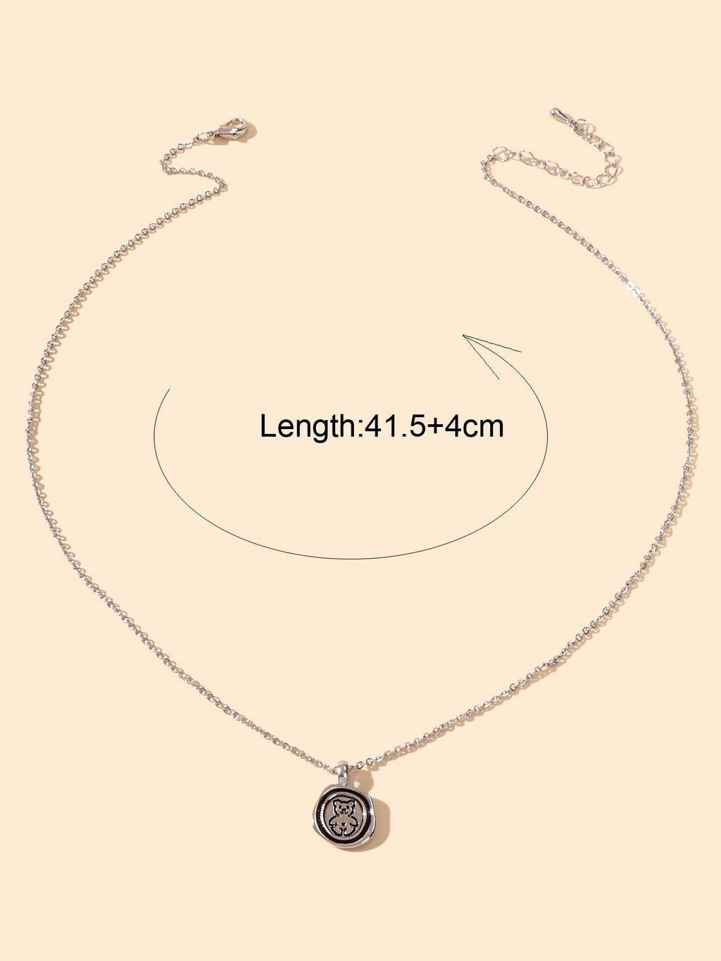 Ladies Jewellery Silver Chain Bear Round Pendant Necklace Dainty Gifts