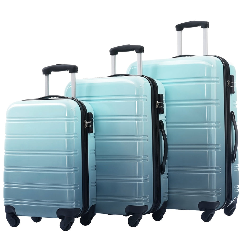 3-Piece PC Hardshell Luggage Set with TSA Lock, Spinner Wheels,