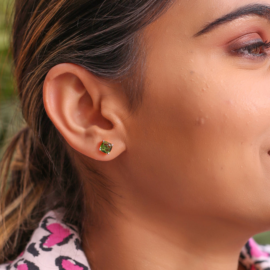 Dazzlers Birthstone Stud Earrings Sterling Silver
