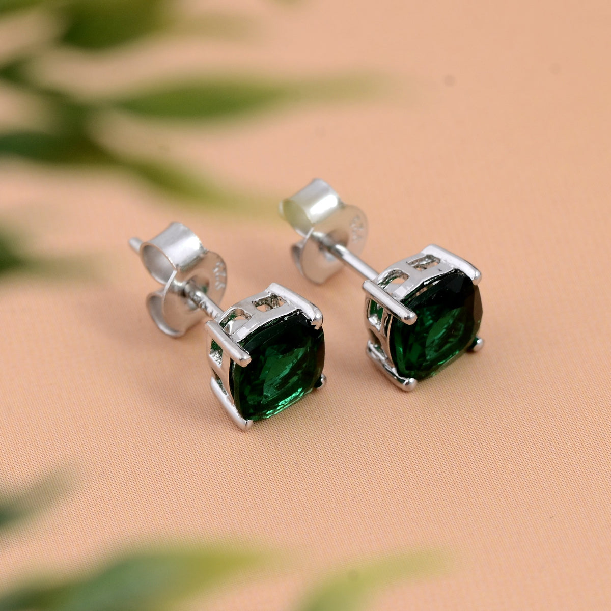 Dazzlers Birthstone Stud Earrings Sterling Silver