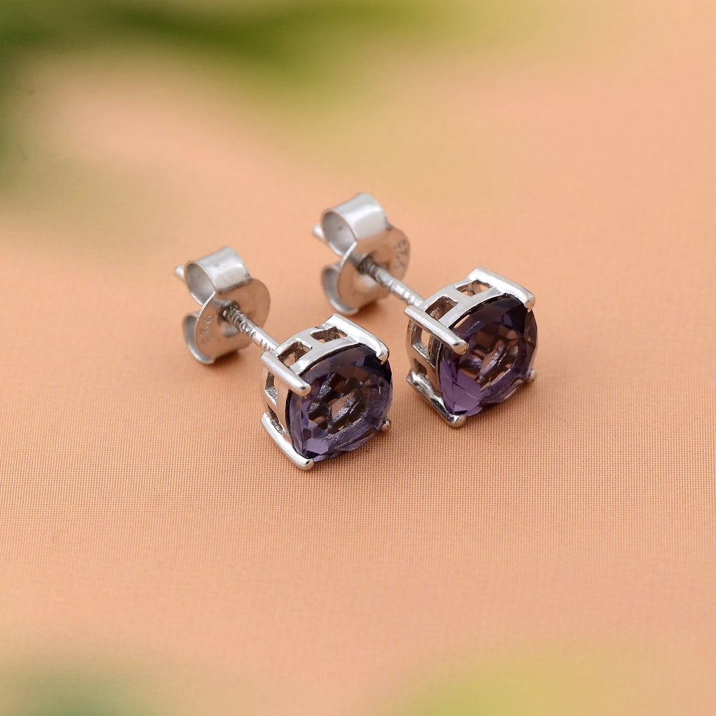 Dazzlers Birthstone Stud Earrings Sterling Silver