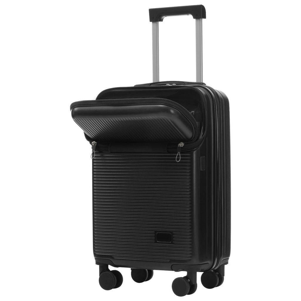 5-Piece ABS Hardshell Luggage Set with Half-Opening Cases and Double