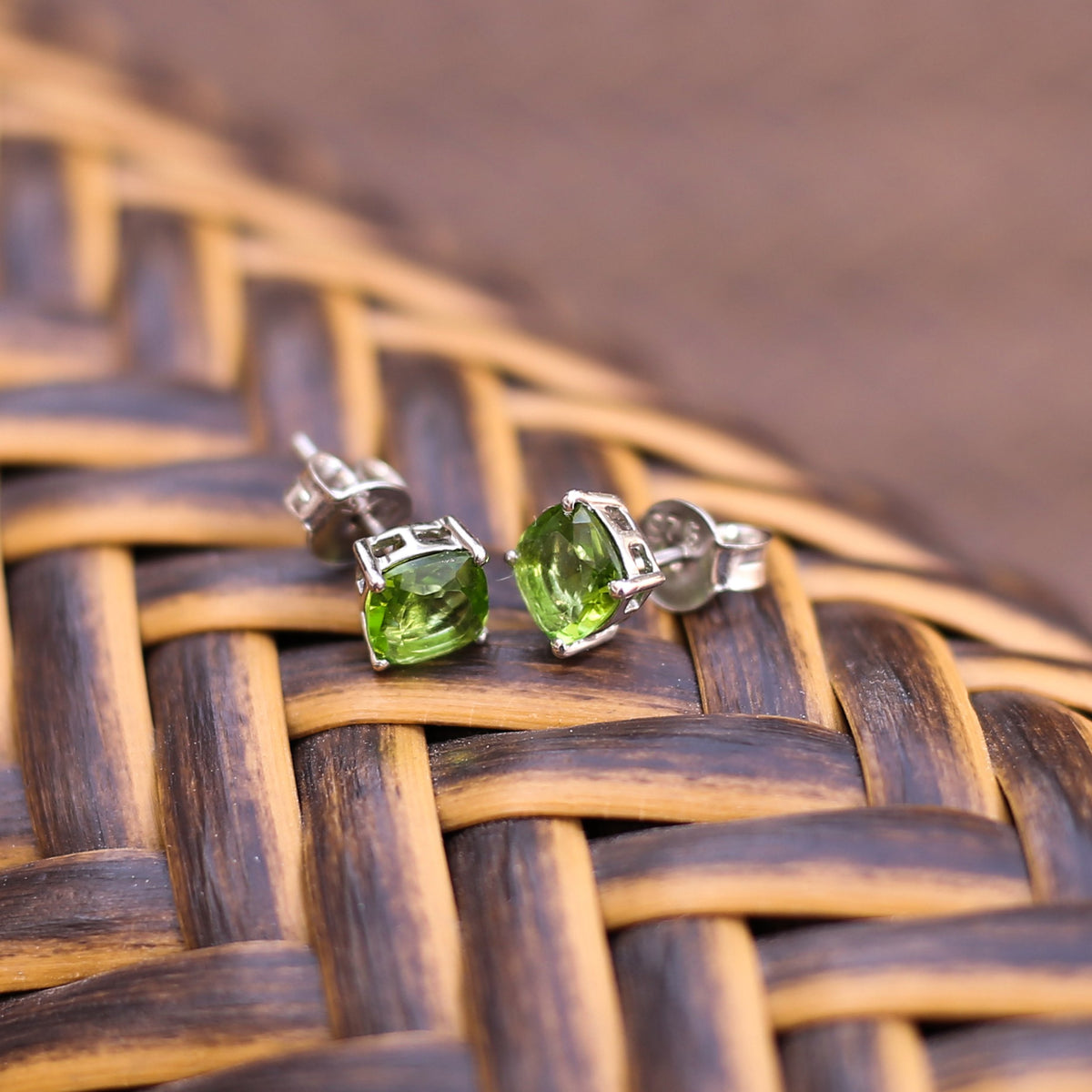 Dazzlers Birthstone Stud Earrings Sterling Silver