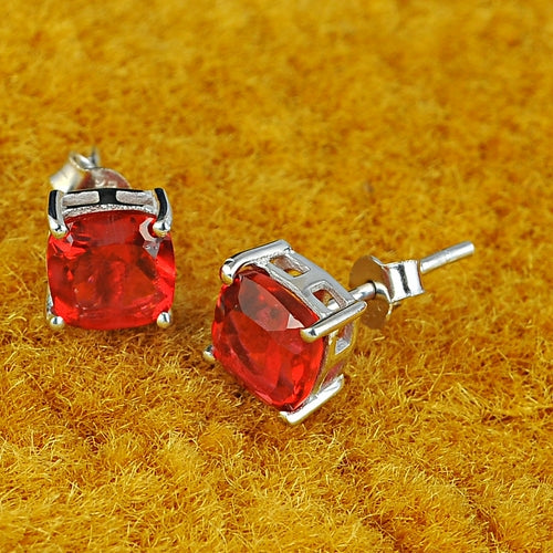 Dazzlers Birthstone Stud Earrings Sterling Silver