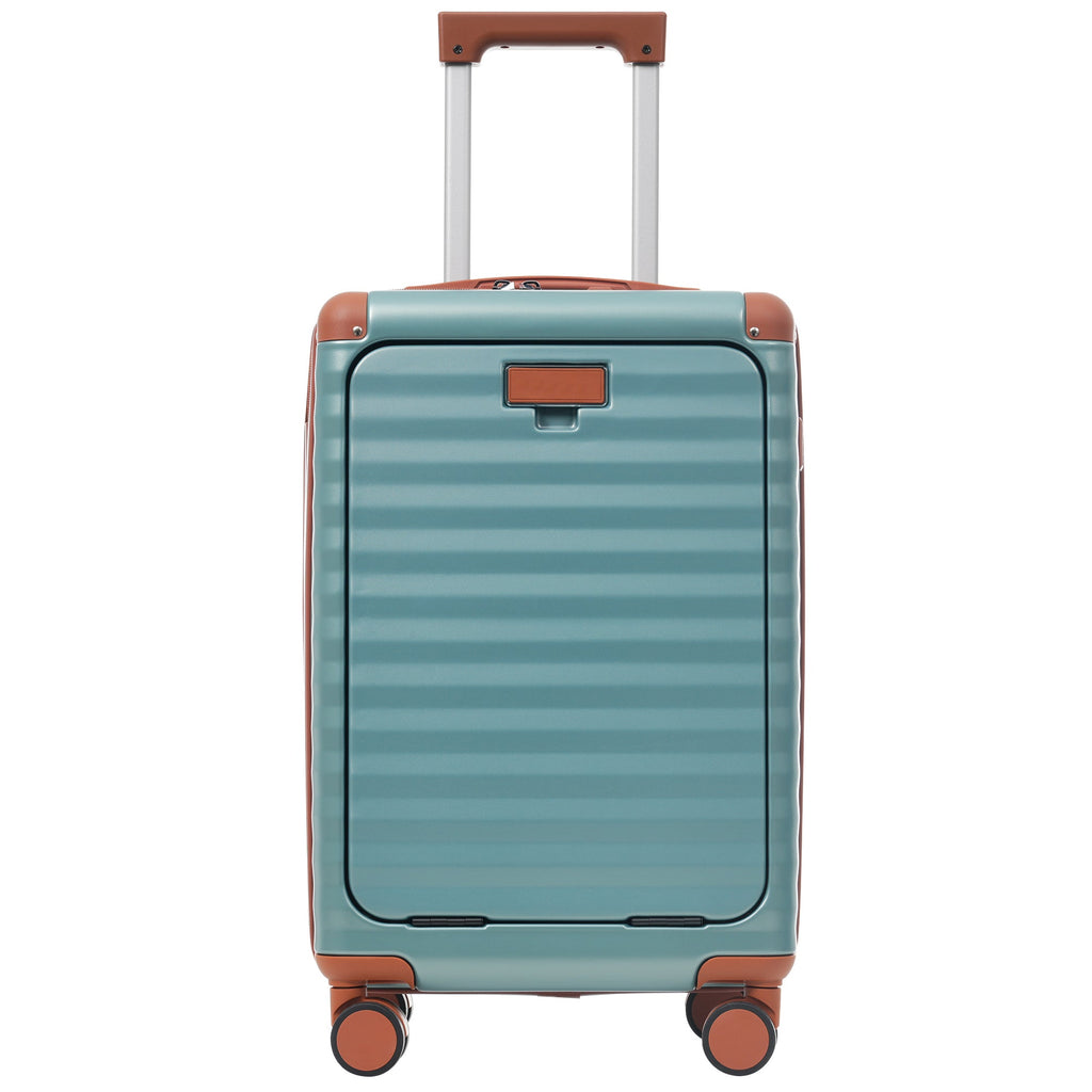 5-Piece ABS Hardshell Luggage Set with Front Opening, TSA Lock, USB
