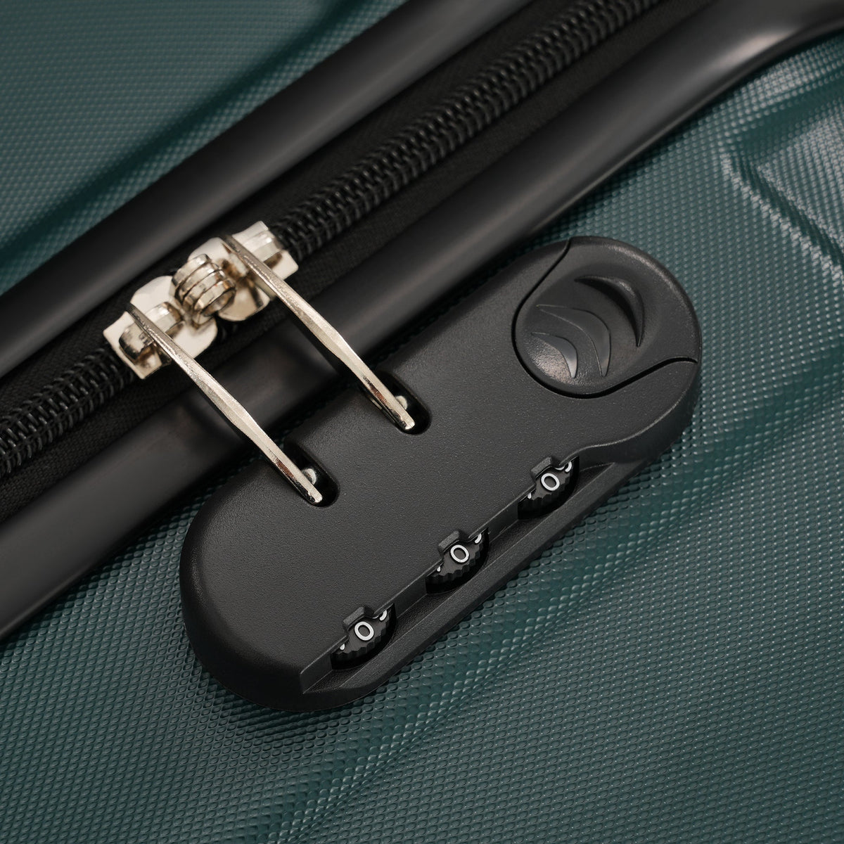 3-Piece ABS Hardshell Luggage Set with Password Lock, Spinner Wheels