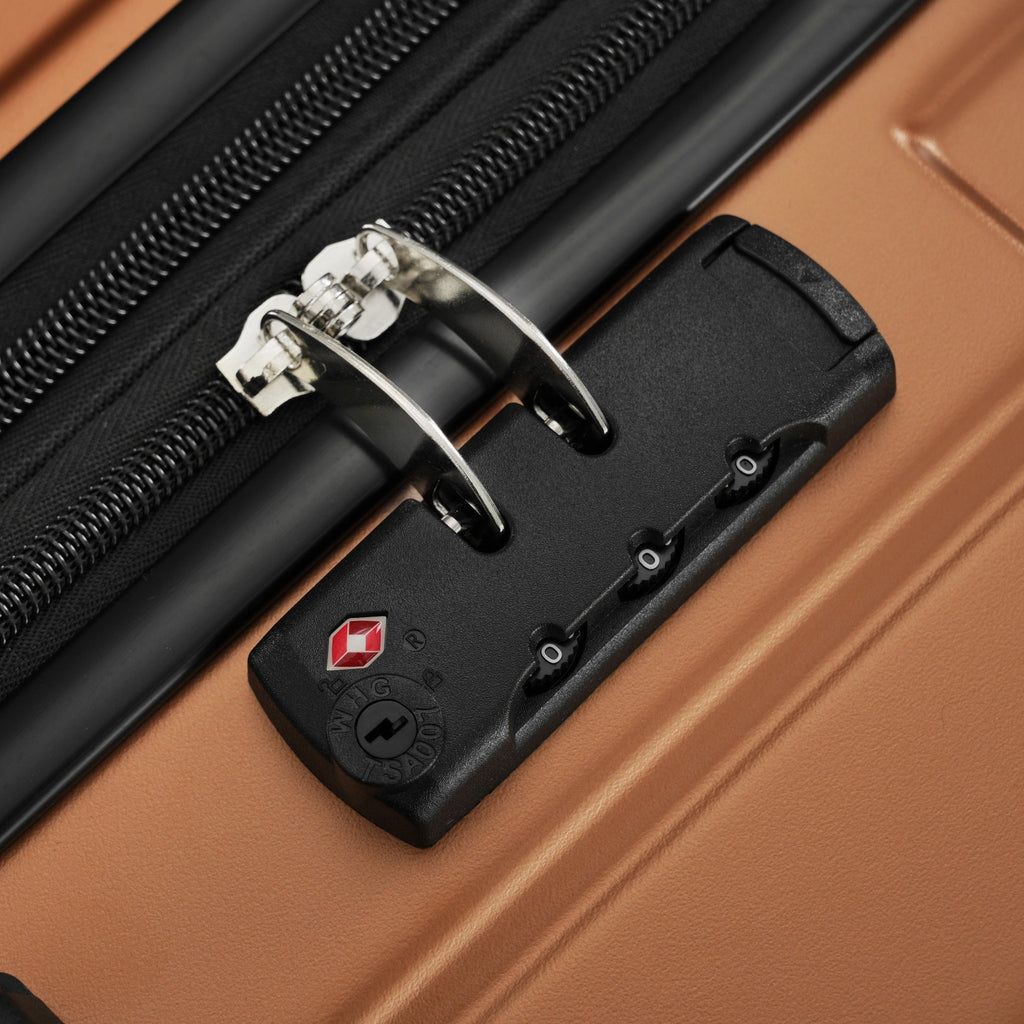 5-Piece ABS Hardshell Luggage Set with Half-Opening Cases and Double