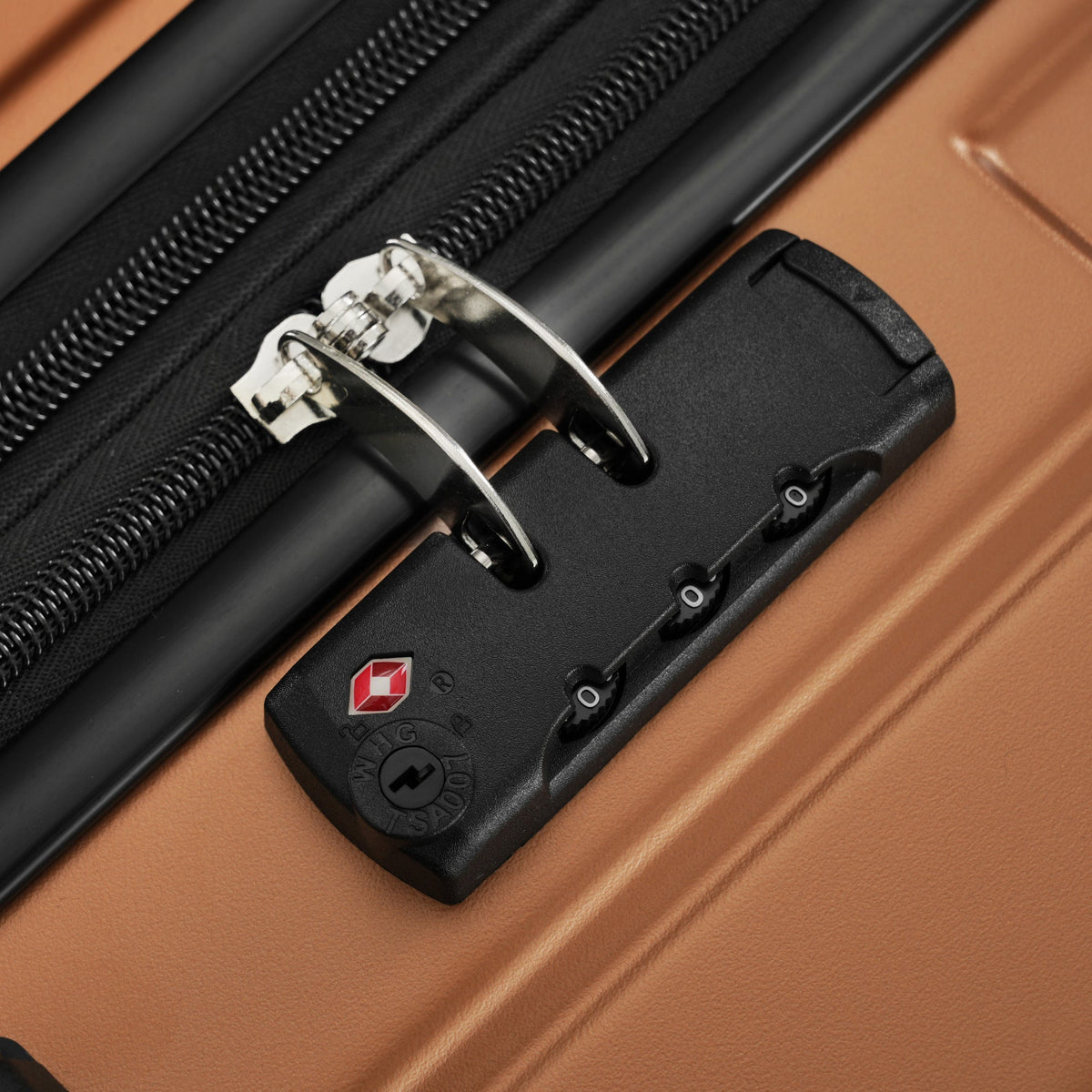 5-Piece ABS Hardshell Luggage Set with Half-Opening Cases and Double