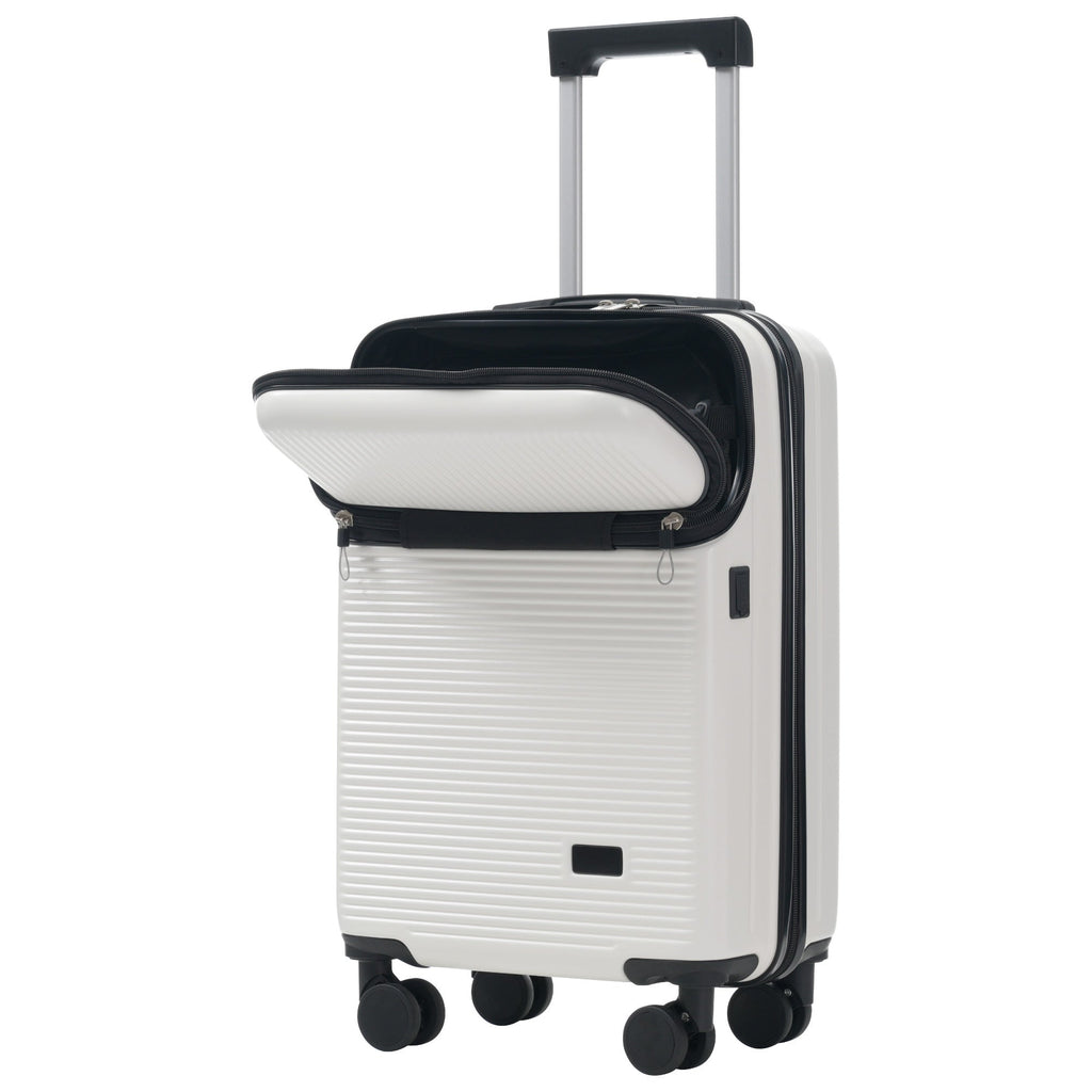 5-Piece ABS Hardshell Luggage Set with Half-Opening Cases and Double
