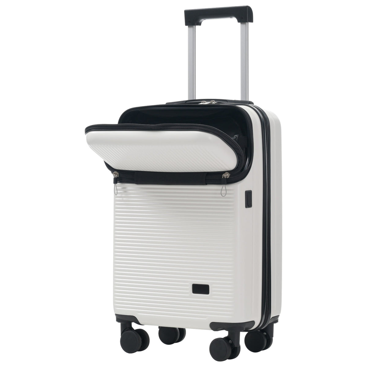 5-Piece ABS Hardshell Luggage Set with Half-Opening Cases and Double