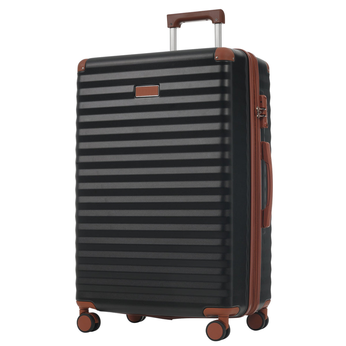 5-Piece ABS Hardshell Luggage Set with Front Opening, TSA Lock, USB