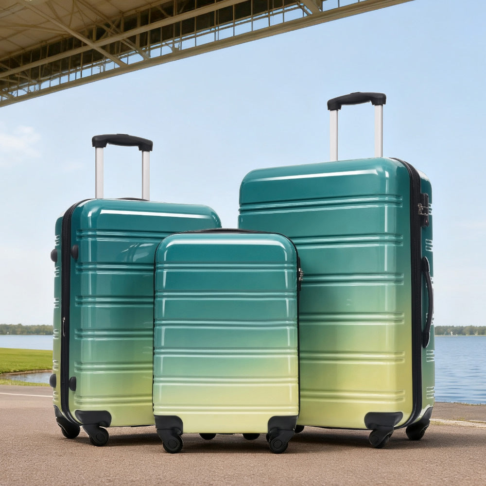3-Piece PC Hardshell Luggage Set with TSA Lock, Spinner Wheels,