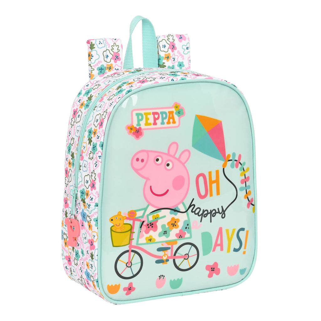 School Bag Peppa Pig Cosy corner Light Blue (22 x 27 x 10 cm)