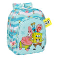 3D School Bag Spongebob Stay positive Blue White 26 x 34 x 11 cm