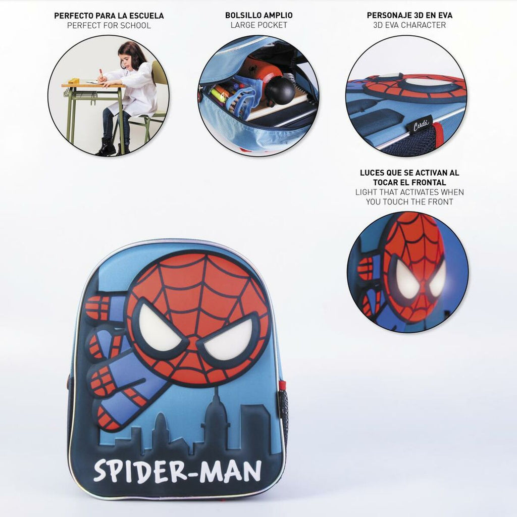 School Bag Spider-Man Blue 25 x 31 x 10 cm