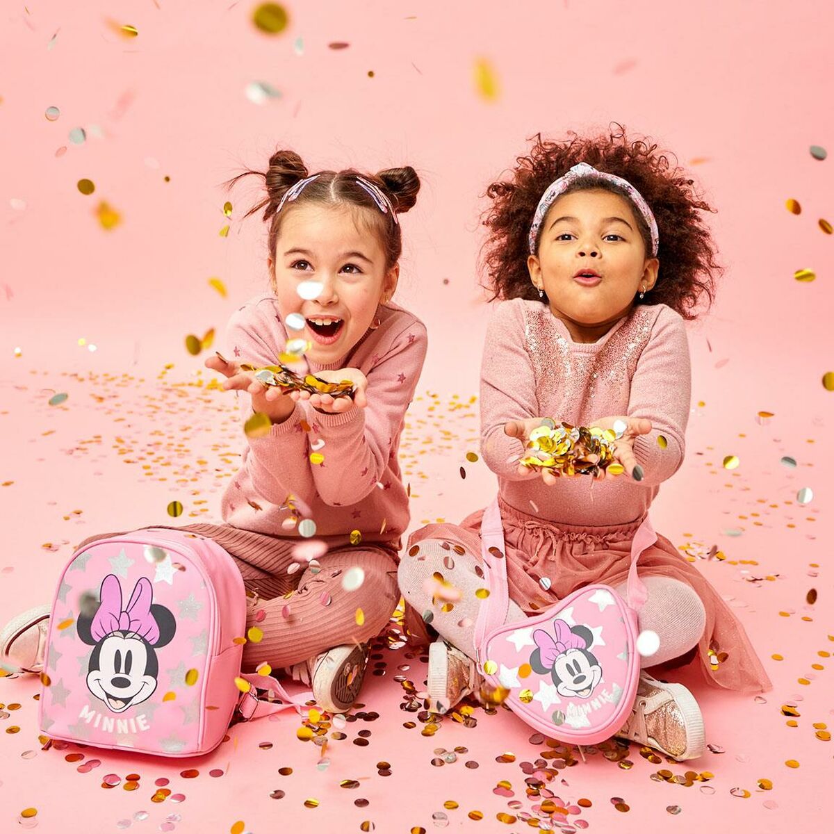 School Bag Minnie Mouse Pink (18 x 10 x 21 cm)