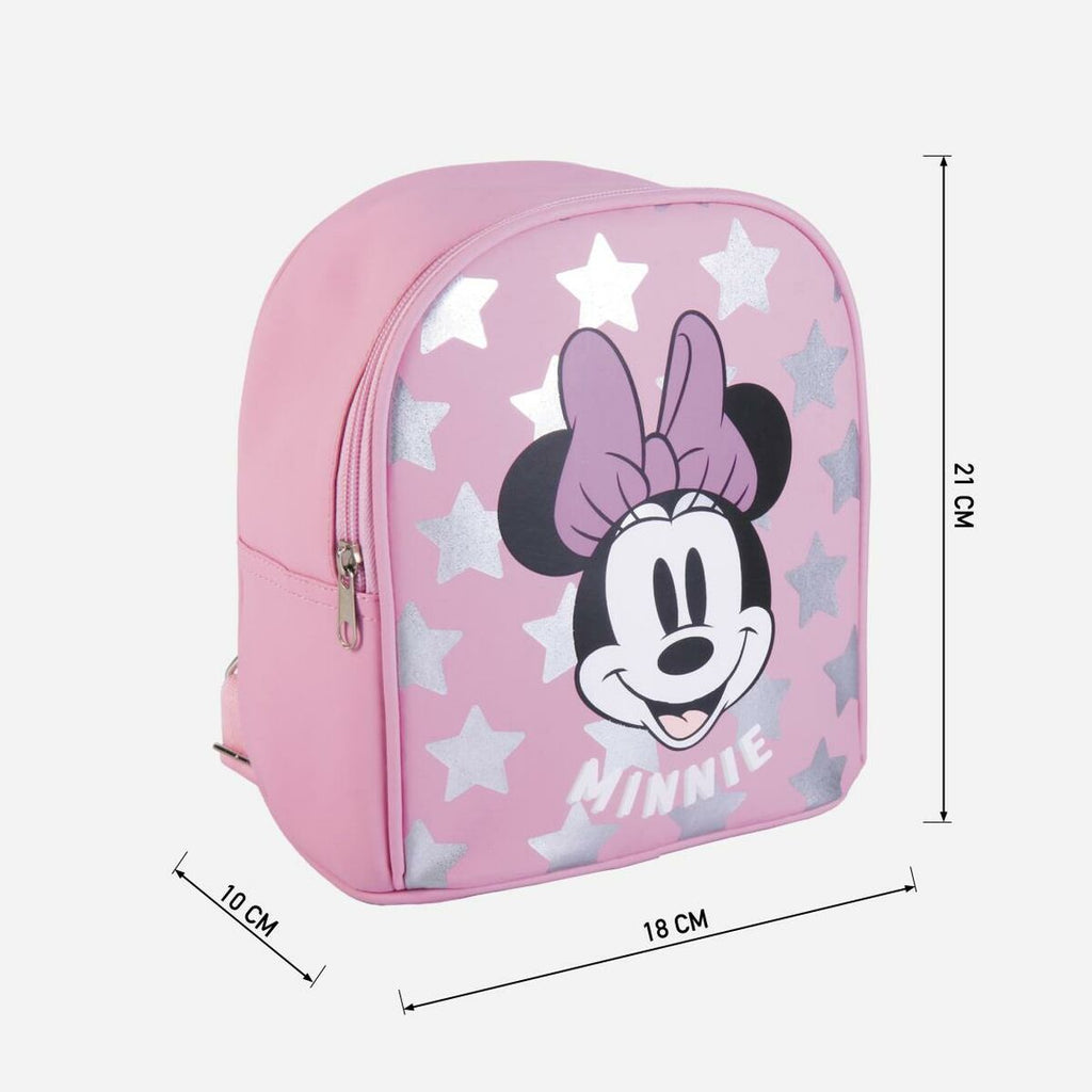 School Bag Minnie Mouse Pink (18 x 10 x 21 cm)