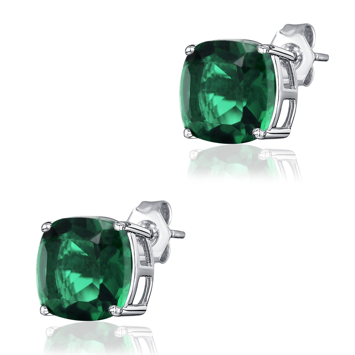Dazzlers Birthstone Stud Earrings Sterling Silver