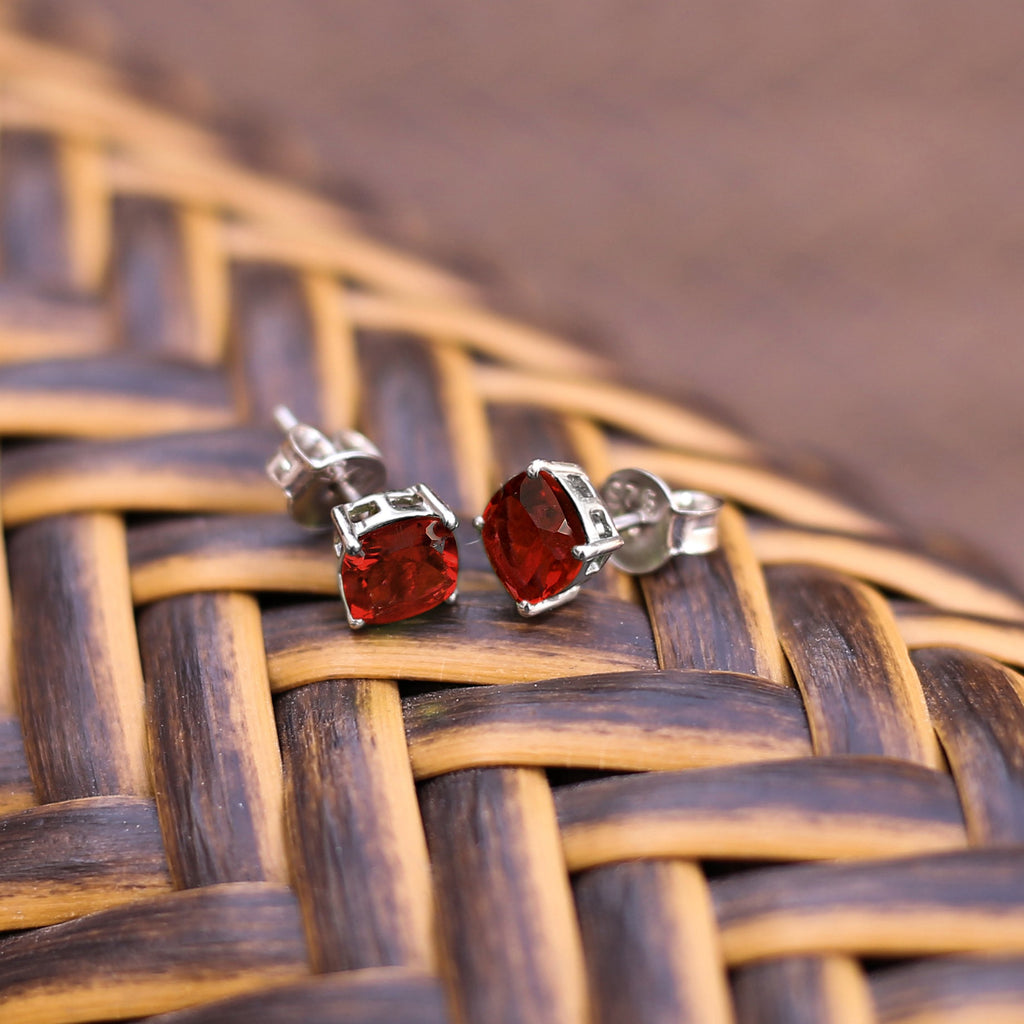 Dazzlers Birthstone Stud Earrings Sterling Silver