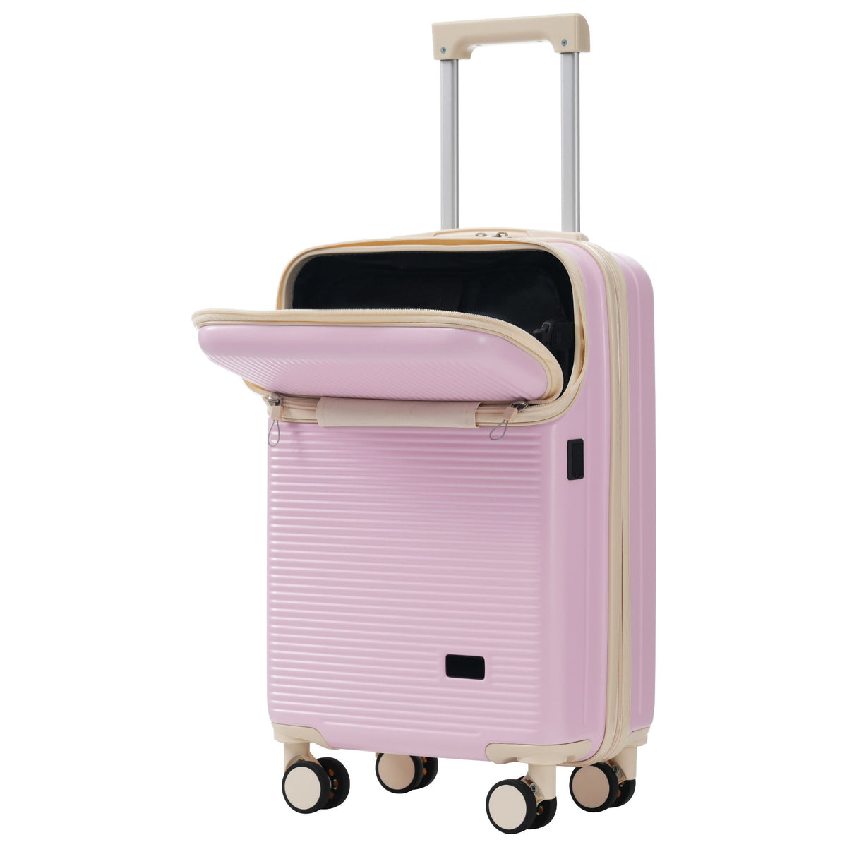 5-Piece ABS Hardshell Luggage Set with Half-Opening Cases and Double