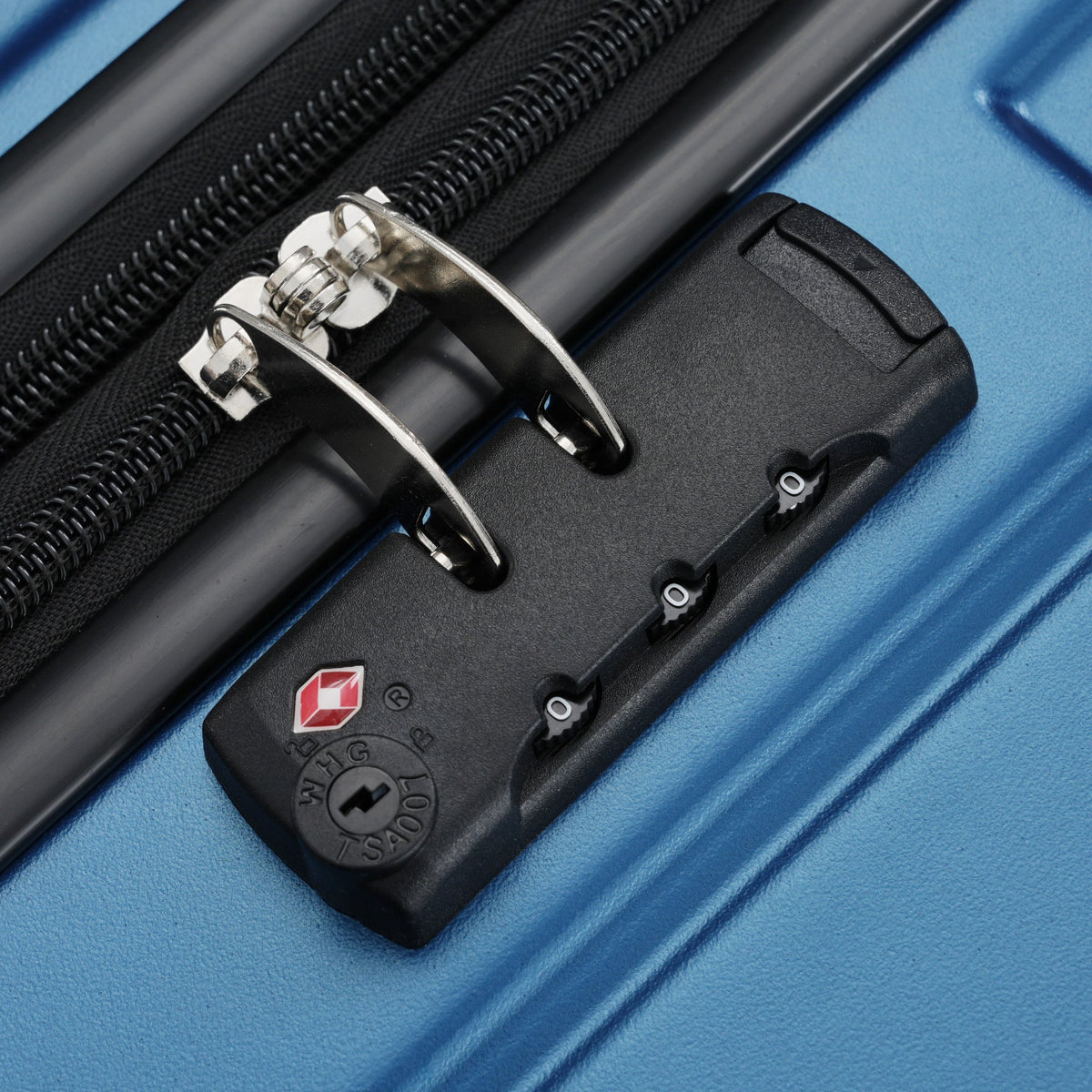 5-Piece ABS Hardshell Luggage Set with Half-Opening Cases and Double