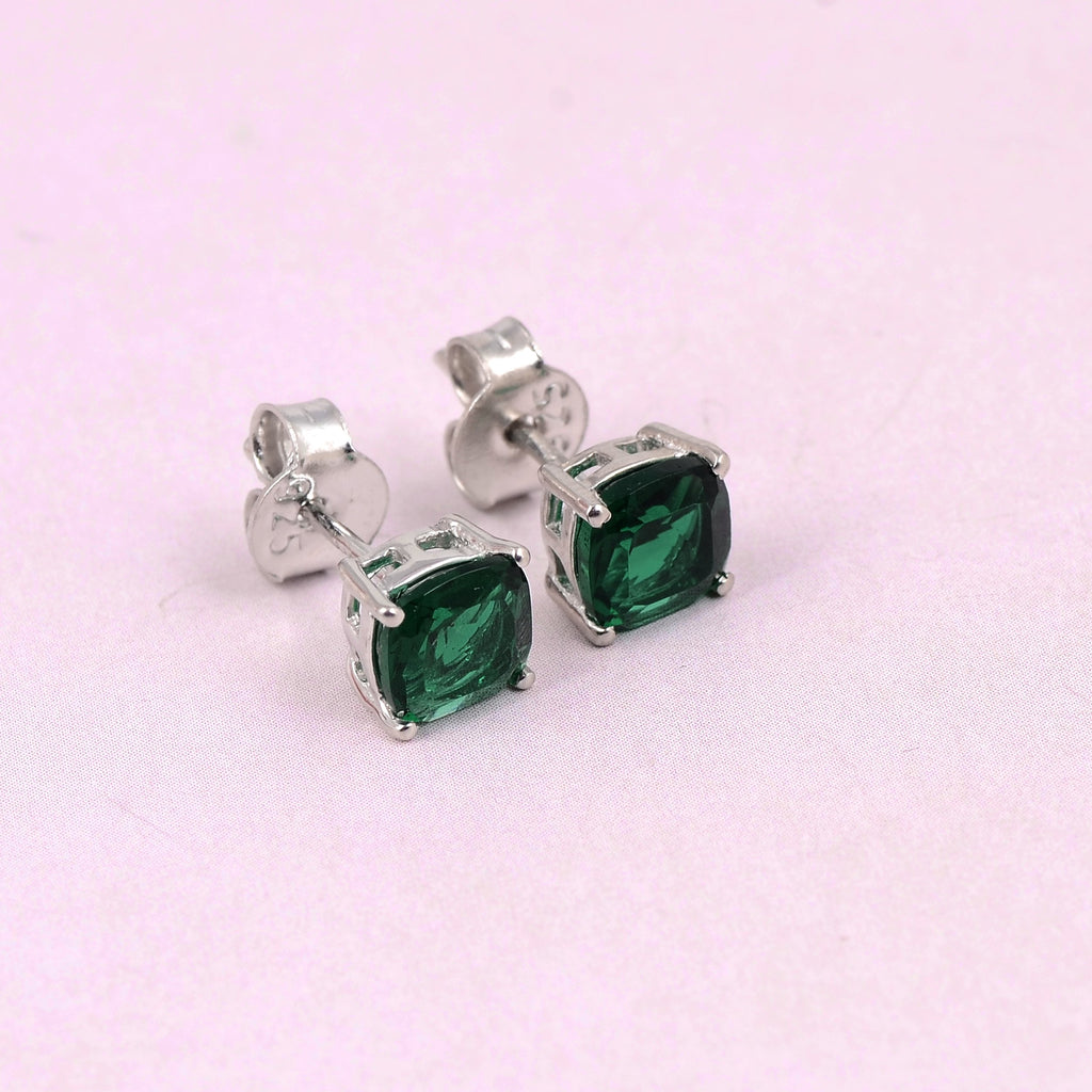 Dazzlers Birthstone Stud Earrings Sterling Silver