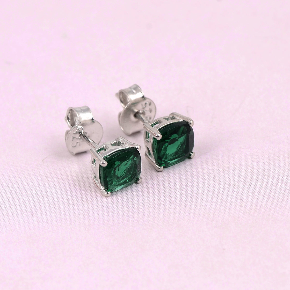 Dazzlers Birthstone Stud Earrings Sterling Silver