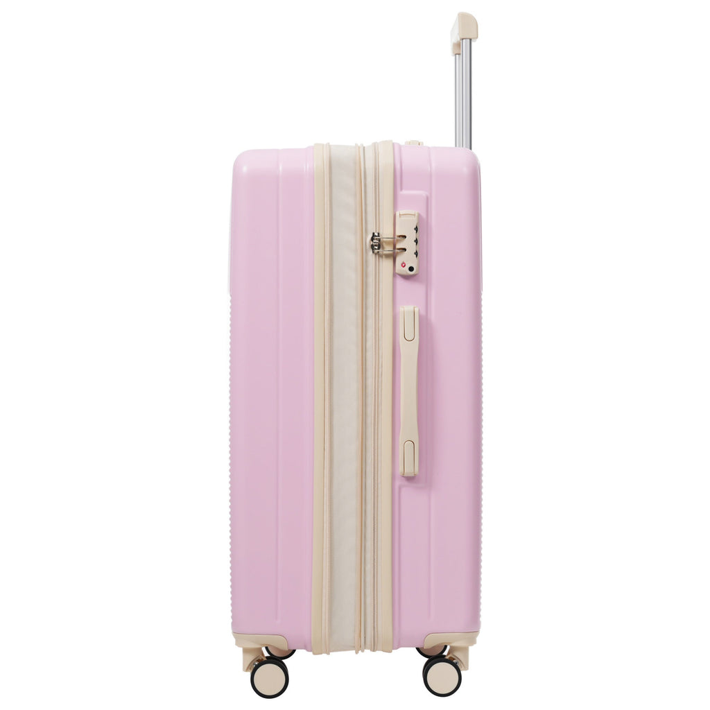 5-Piece ABS Hardshell Luggage Set with Half-Opening Cases and Double