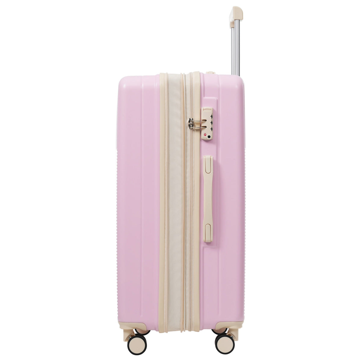 5-Piece ABS Hardshell Luggage Set with Half-Opening Cases and Double