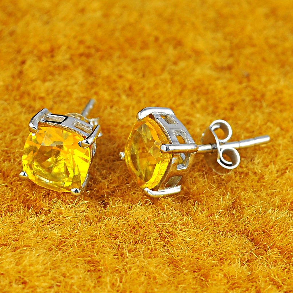 Dazzlers Birthstone Stud Earrings Sterling Silver