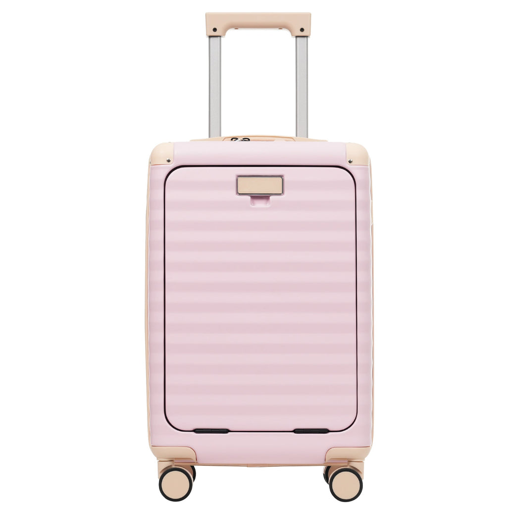 5-Piece ABS Hardshell Luggage Set with Front Opening, TSA Lock, USB