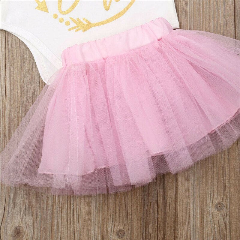 AU Toddler Kids Baby Girls Clothes Short Sleeves