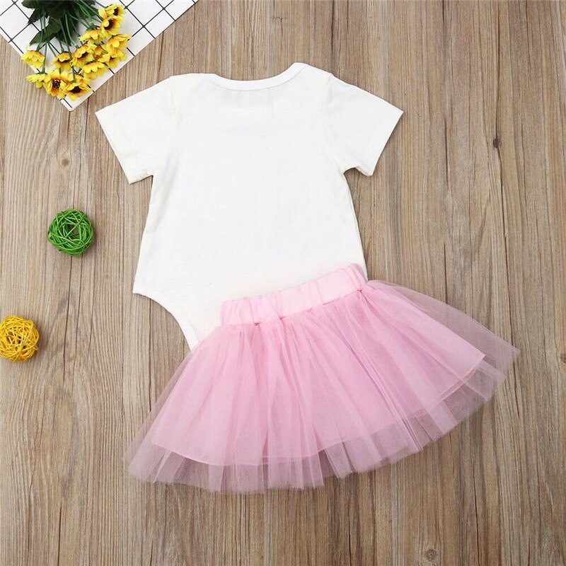 AU Toddler Kids Baby Girls Clothes Short Sleeves
