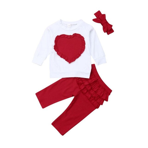 Baby Clothes Set 3PCS Newborn Kids Baby Girl