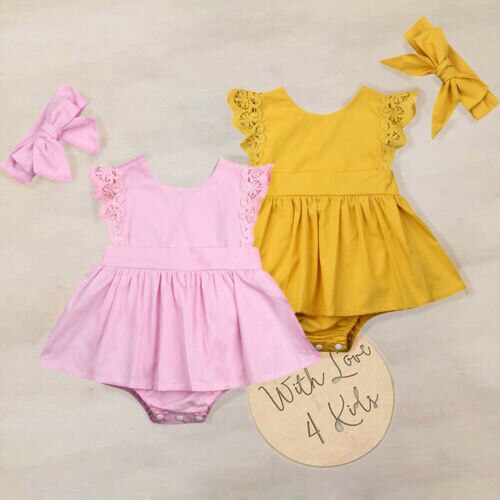 Baby Clothes Set Newborn Kid Baby Girls Lace