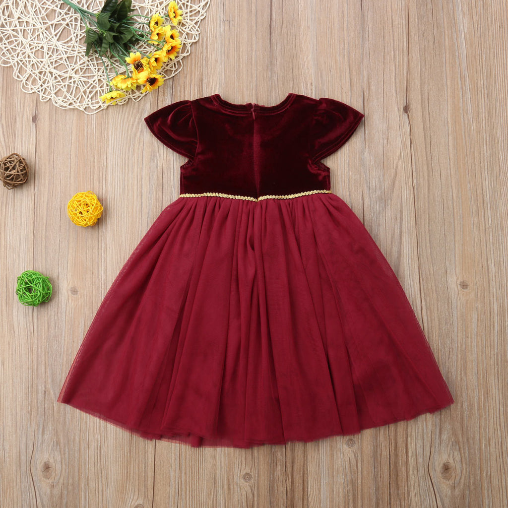 Christmas Formal Princess Party Dress Infant Baby