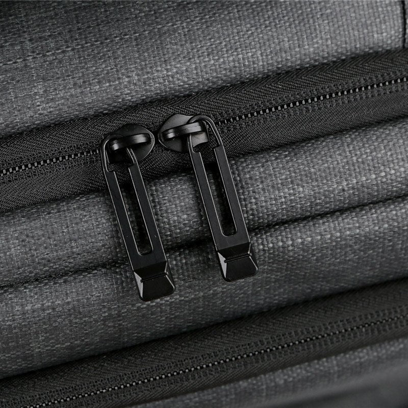 Mens Casual USB Charging Luxury Laptop Backpack Waterproof