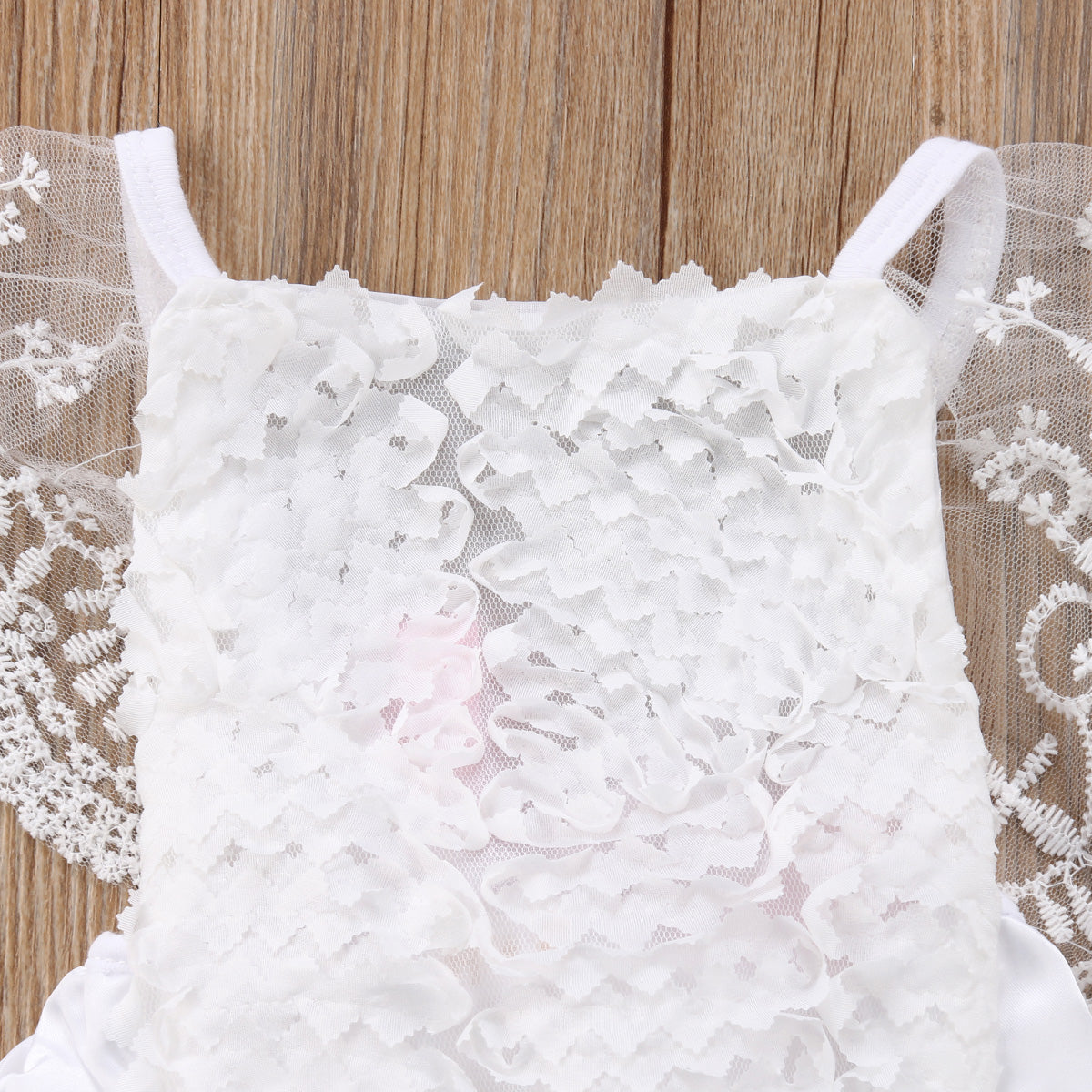New Kids Baby Girl Clothes Lace Floral Bodysuit