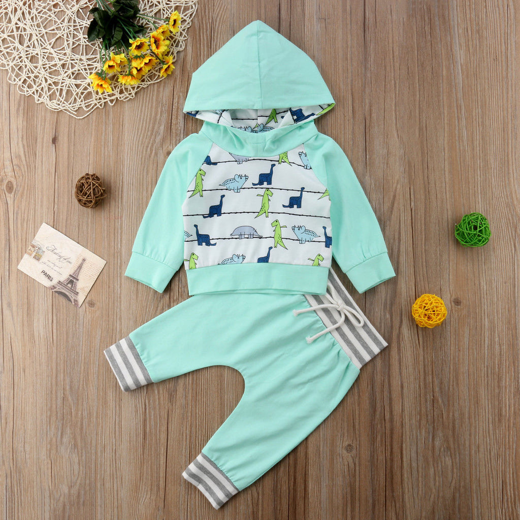 Newborn Baby Kid Boy Girls Cotton Hooded Clothes