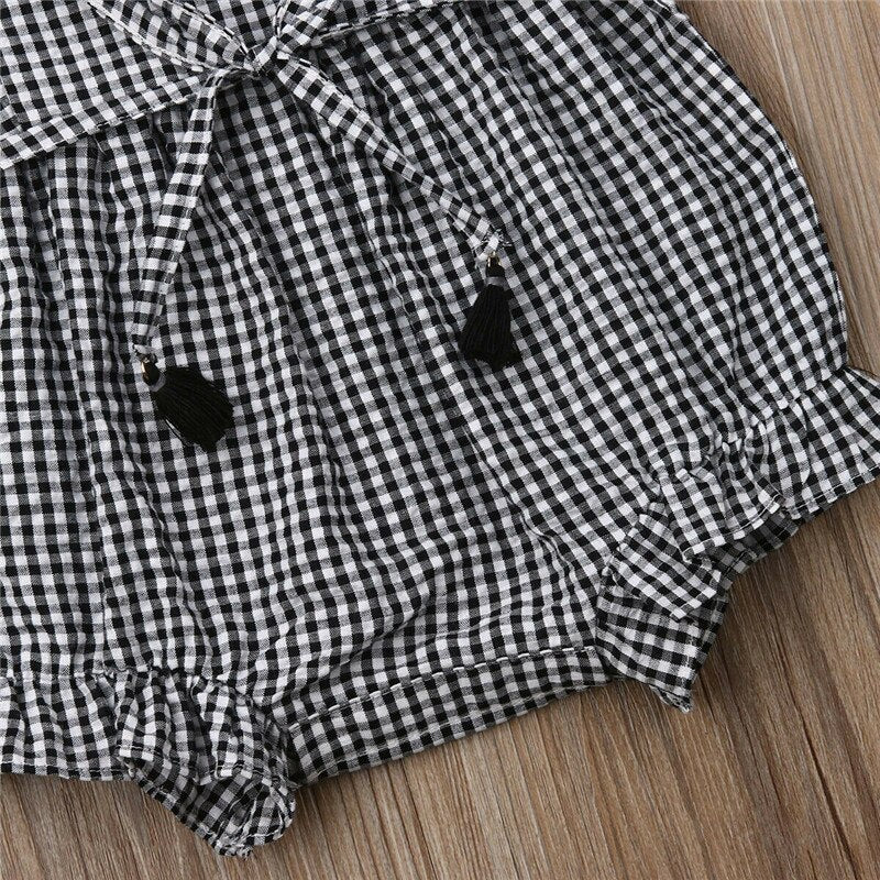 Newborn Baby Kid Girl Ruffle Clothes Sleeveless