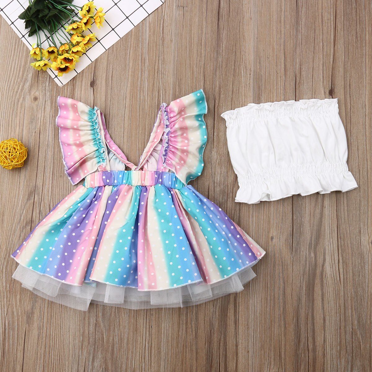 Newborn Kid Baby Girl Clothes Sets White