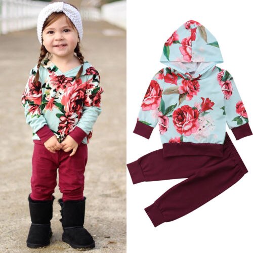 Newborn Toddler Kids Baby Girls Autumn Outfits