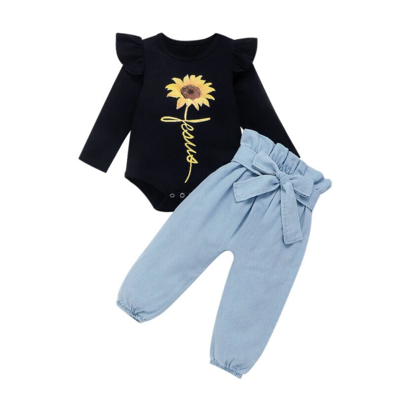 Pudcoco Autumn Baby kids Girl Clothes Long Sleeve